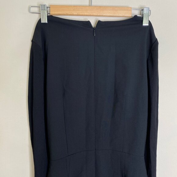 MM Lafleur Black Midi Dress with Sleek Silhouette 10 - Picture 6 of 13